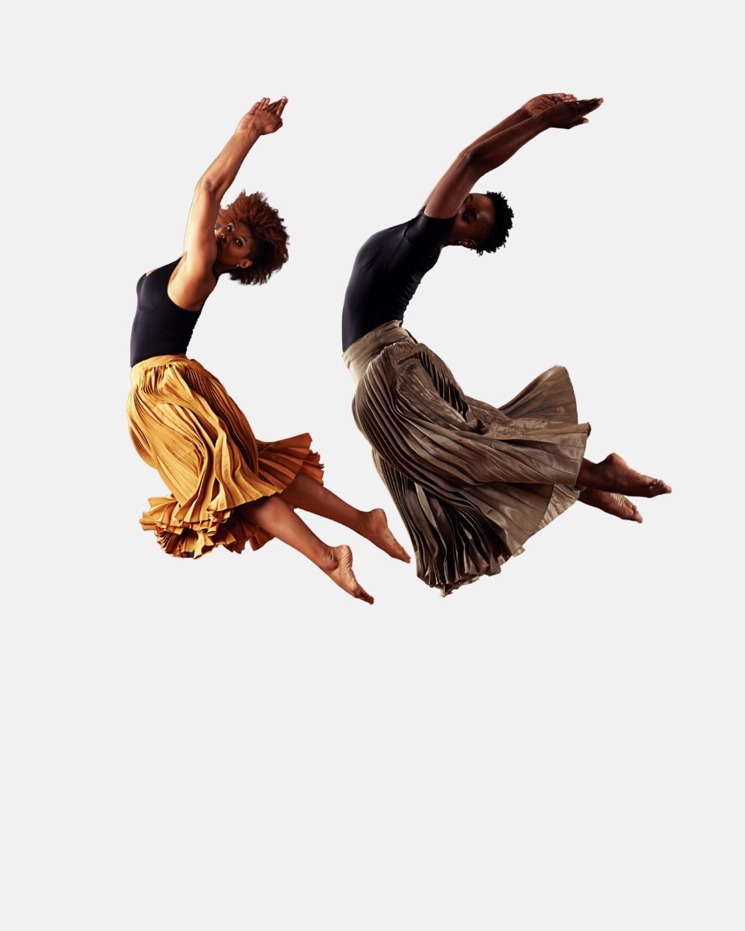 Dancers moving together