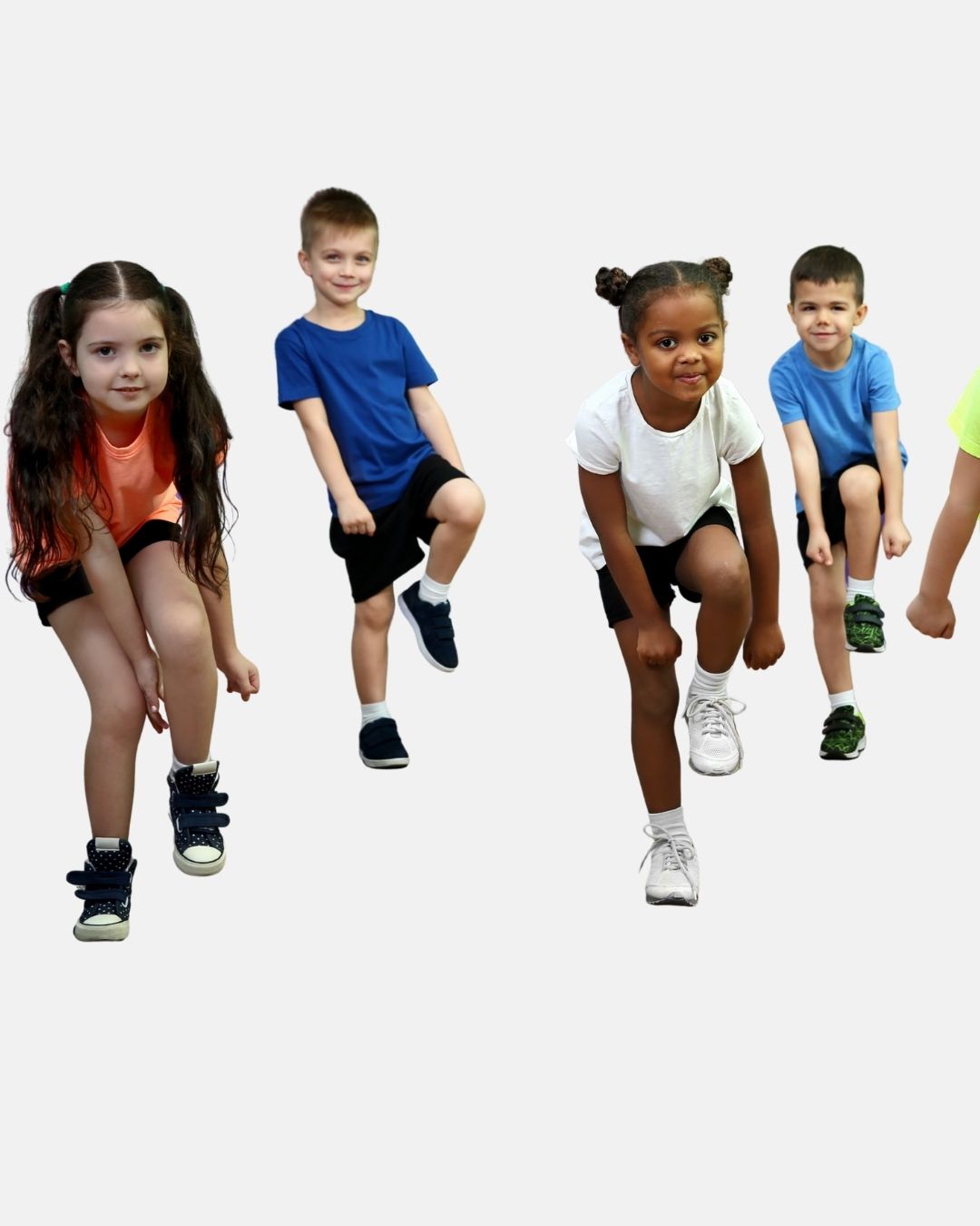 Children practising mindful movement